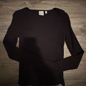 Black Long Sleeve Top